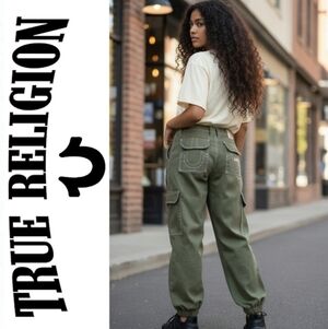 TRUE RELIGION Bobbi Baggy CARGO Joggers SIZE 29